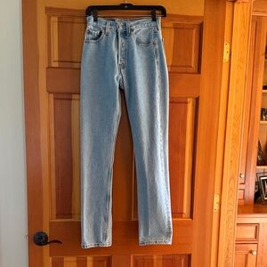 Authentic Vintage Womens Levi's 501 Light Blue Jeans